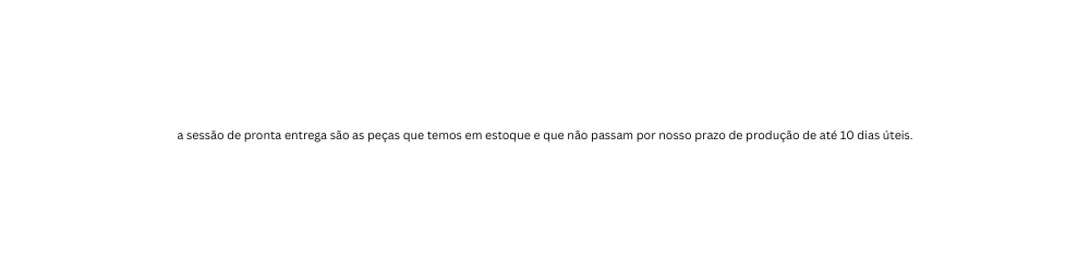 PRONTA ENTREGA