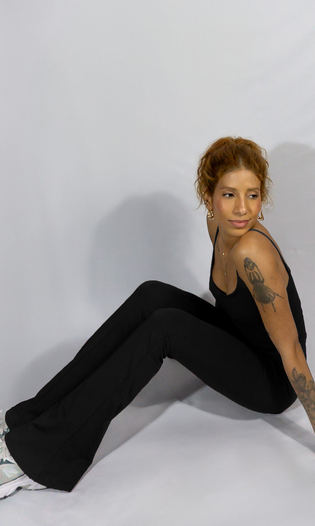 calça flare pockets poliamida