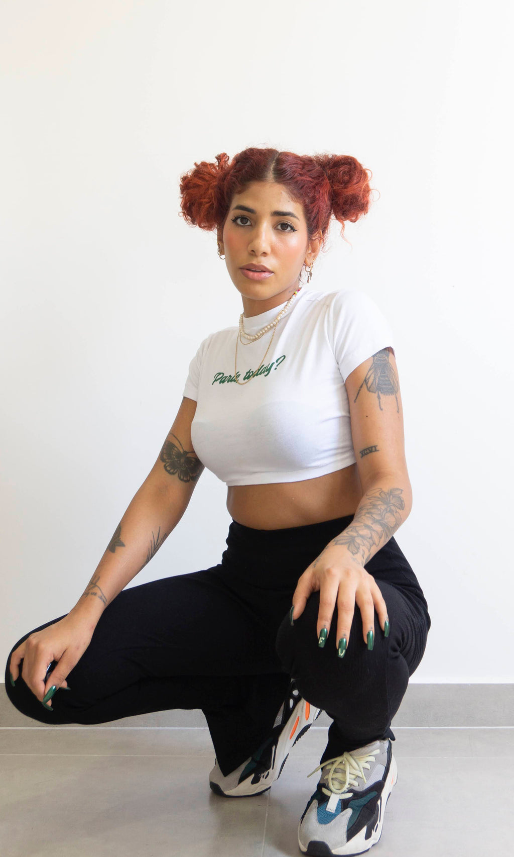 calça slit preta poliamida