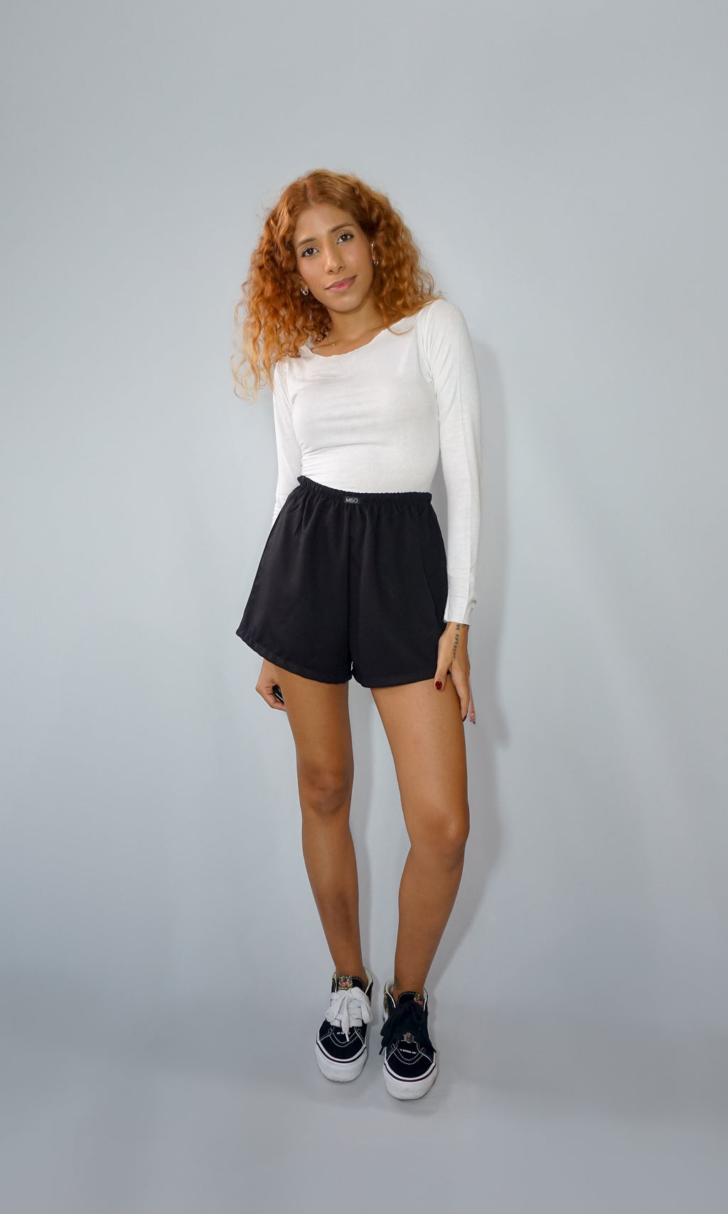 blusa manga longa sheer