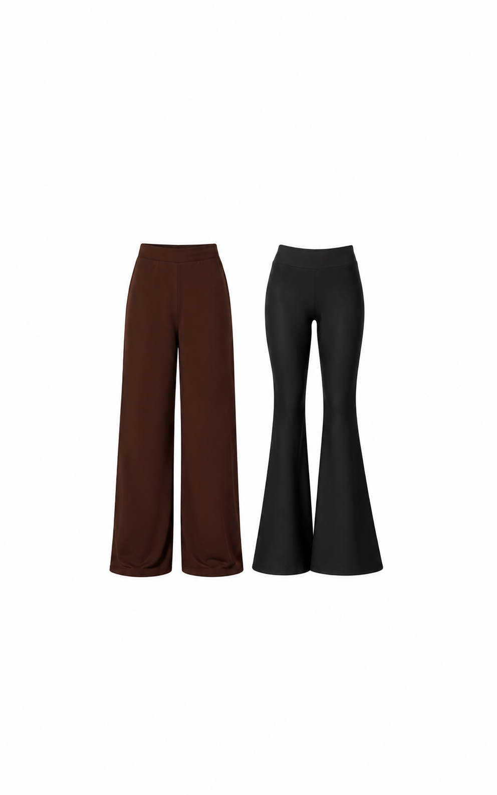 combo calça flare + flow