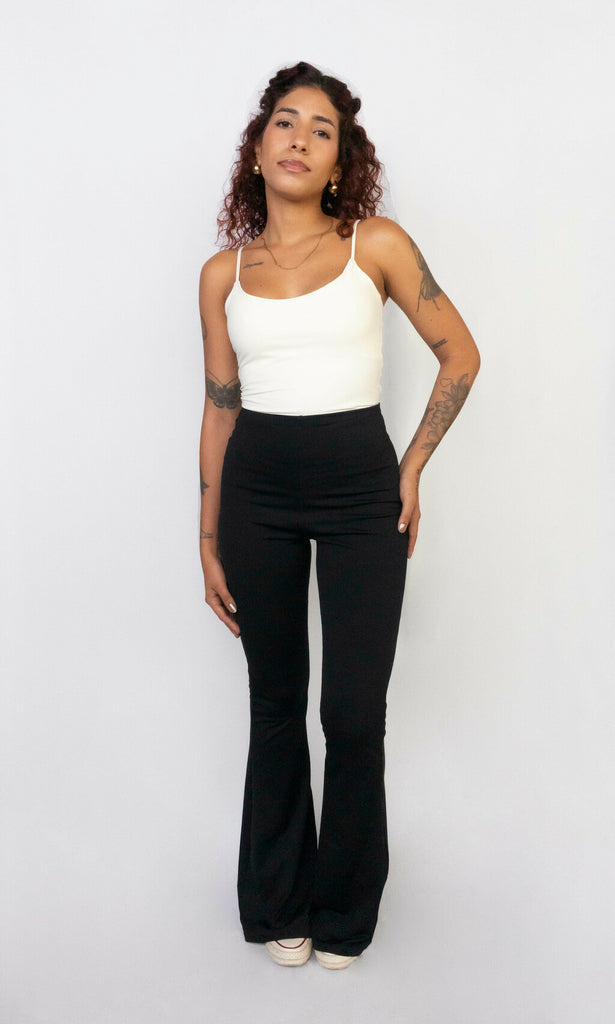 combo calça flare new poliamida