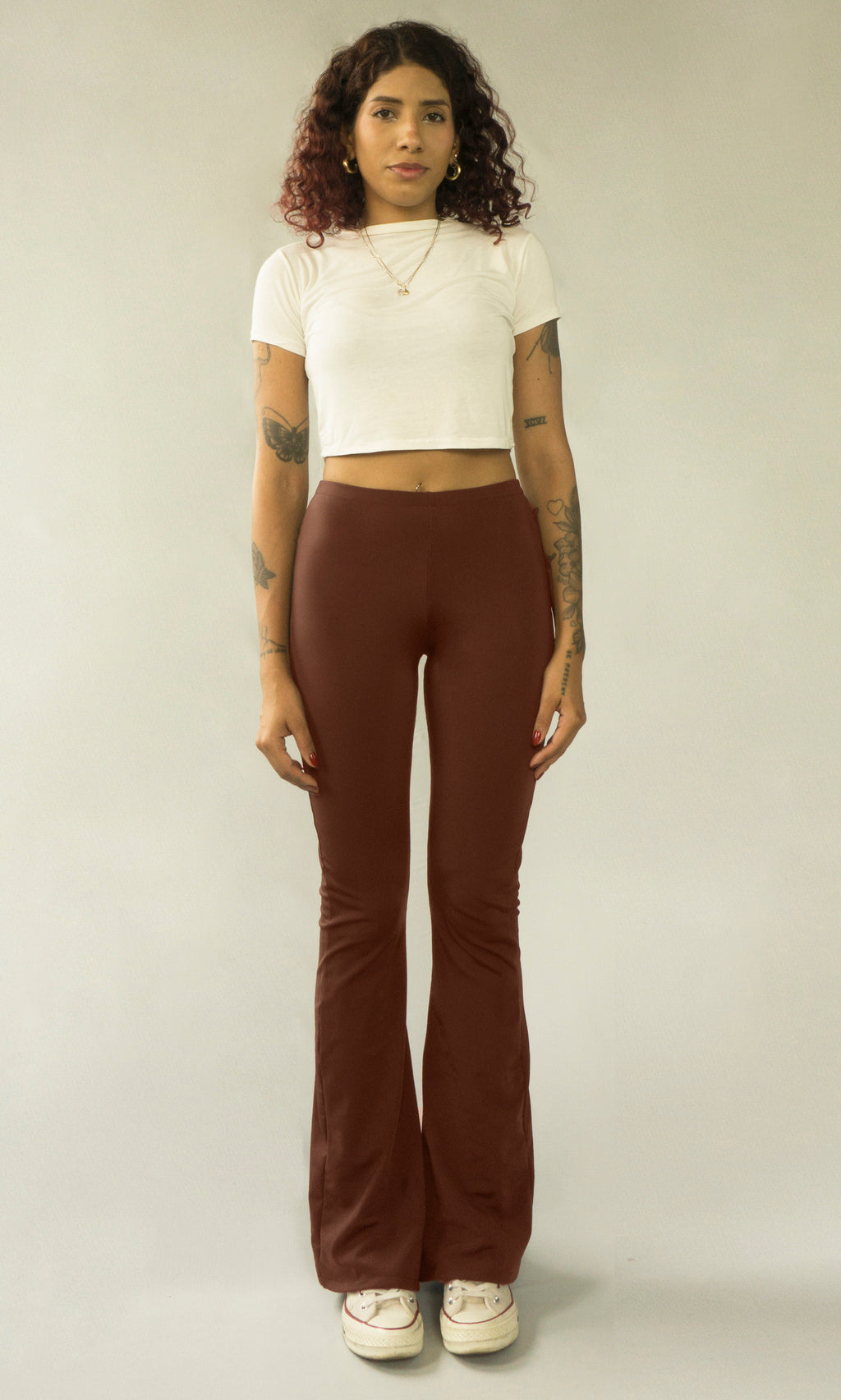 calça flare new poliamida