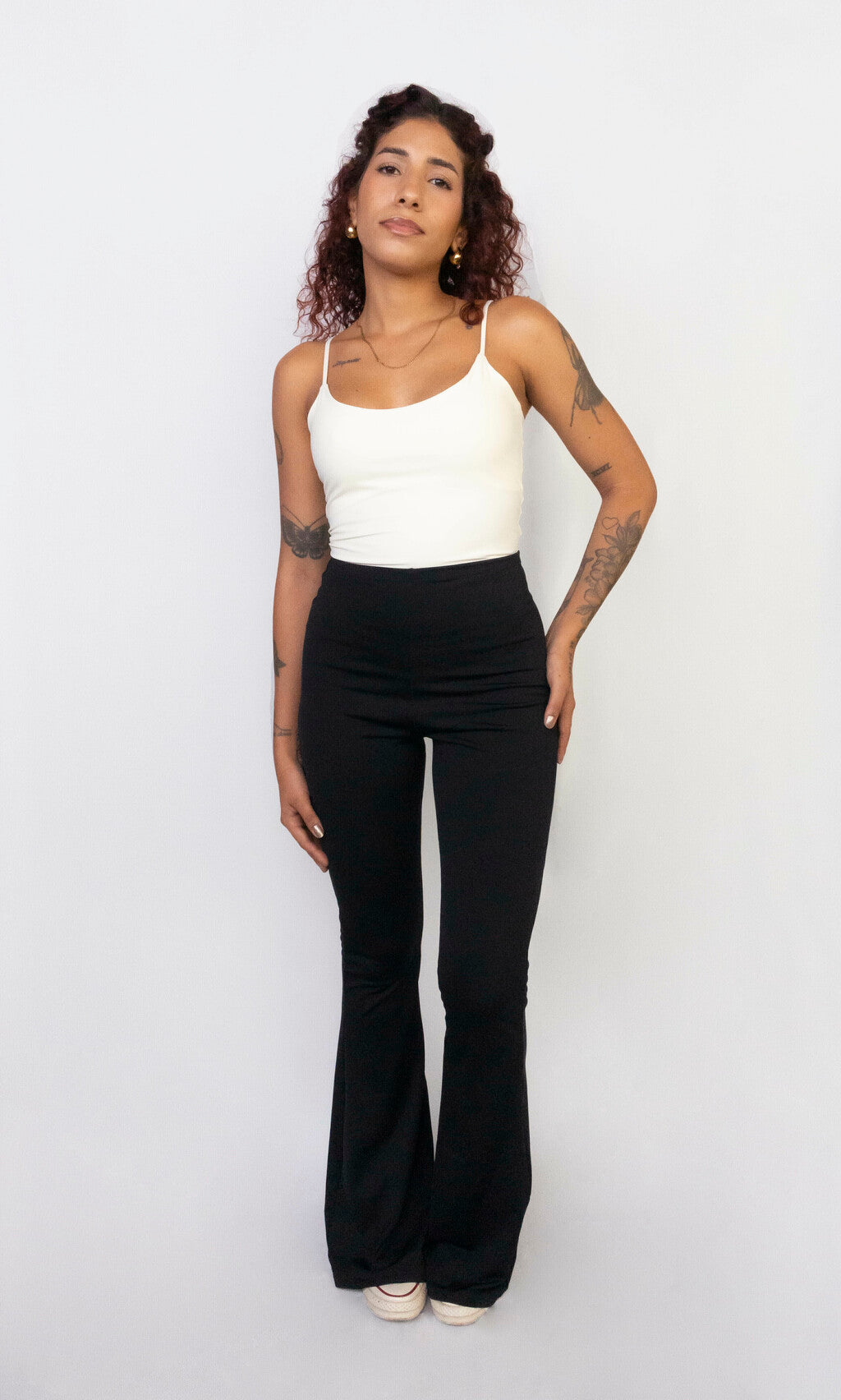 calça flare new poliamida