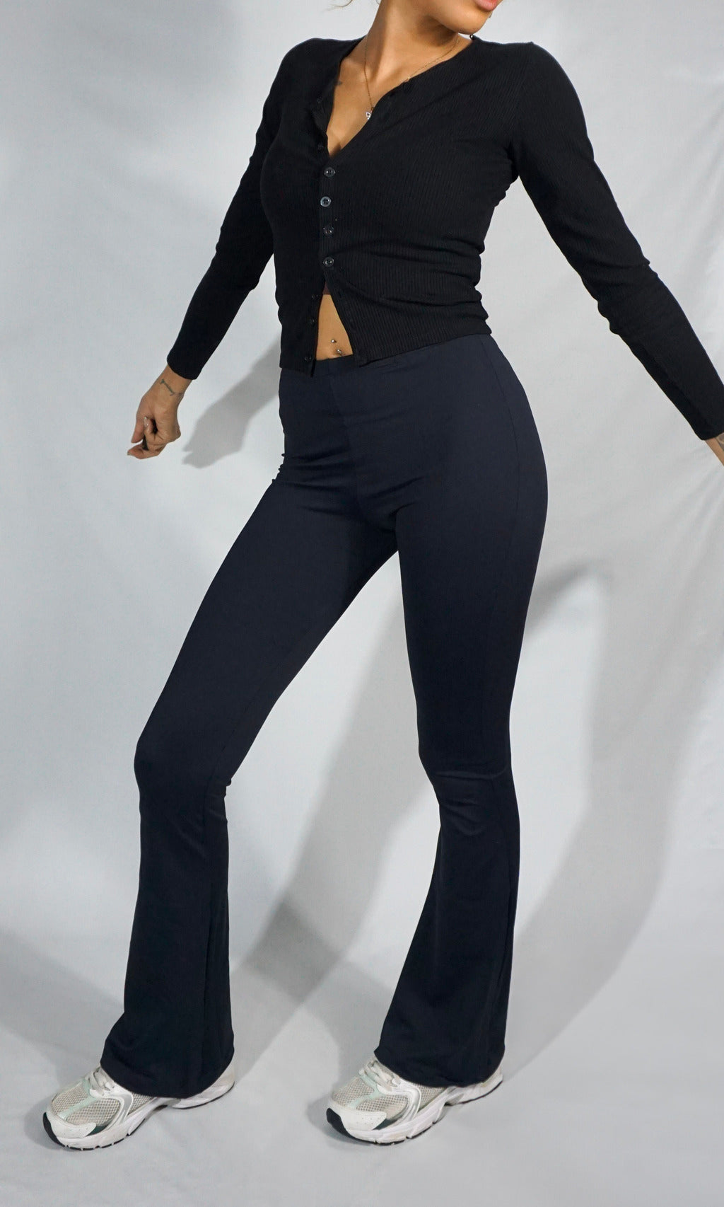 calça flare new poliamida