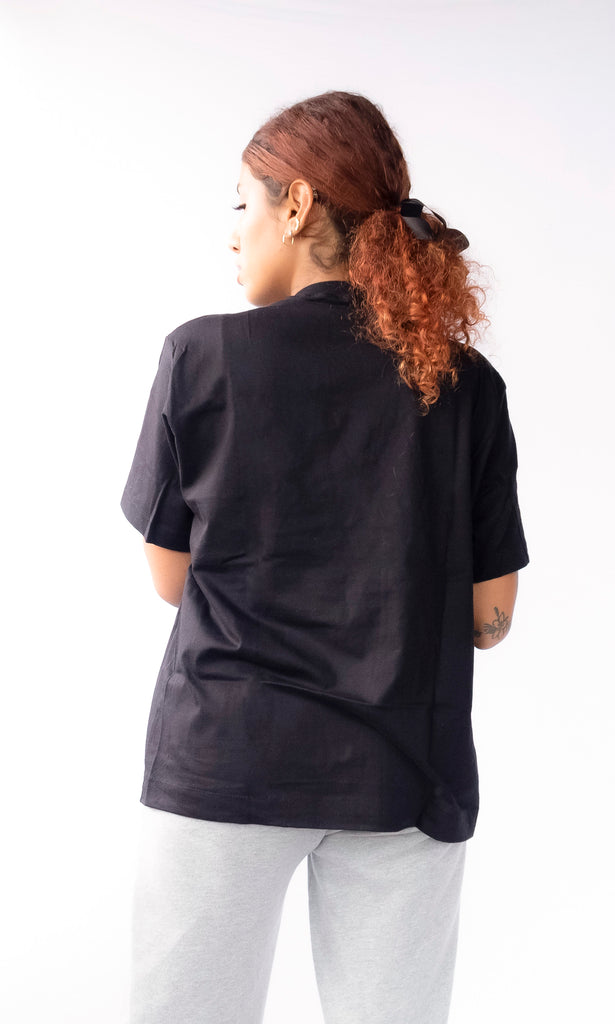 camiseta oversized basic preta