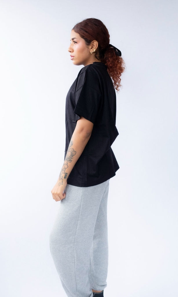 camiseta oversized basic preta